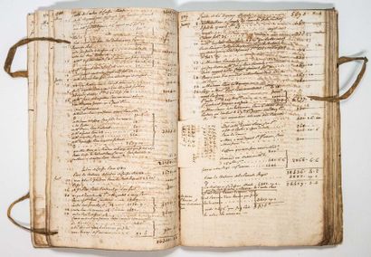 null - AUDE. 1781. BOOK OF CASH OF AN ARISTOCRAT inhabiting ST AMANS (11). Interesting...