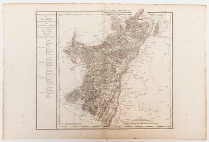 null - Map of the Department of the BAS-RHIN, decreed on January 13, 1790 by the...