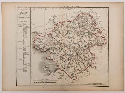 null - Map of the ATLANTIC LOIRE. "Map of the Department of LOIRE INFERRIEURE, decreed...