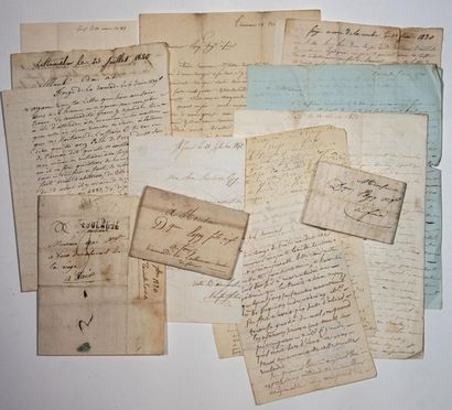 null - ARIEGE. 16 Letters or Documents from 1820 to 1852, addressed to ESPY Négociant...