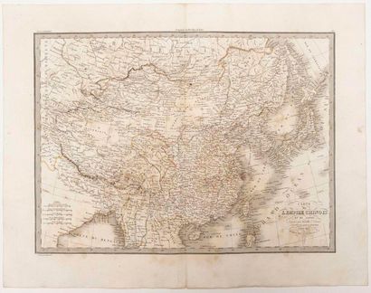 null - MAP OF THE CHINESE EMPIRE AND JAPAN, drawn up by Mr. LAPIE Lieutenant-Colonel.Paris...