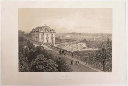 null - HAUTS-DE-SEINE. Château de «MEUDON (92), vue prise de la terrasse supérieure.»...