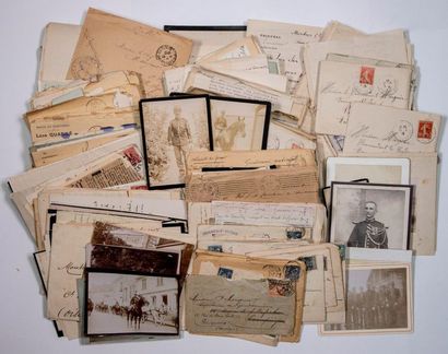 null - GENDARMERIE. Environ 200 lettres privées, entre 1896 et 1916, concernant un...