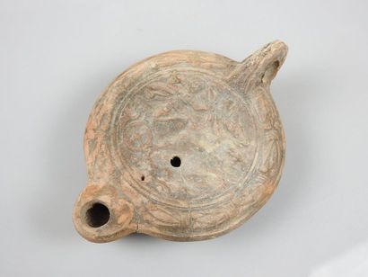 null Beautiful terracotta oil lamp.Roman period of the first centuries A.D.
Goddess...