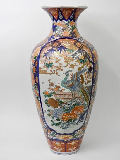 null Vase à décor satsuma.Japon.XIX-XXès.Henv 50cm.