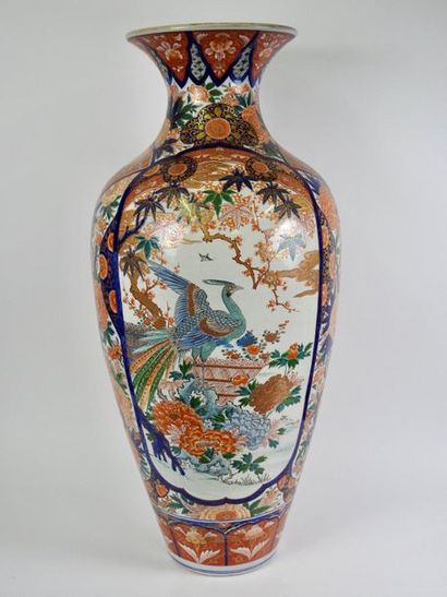 null Vase à décor satsuma.Japon.XIX-XXès.Henv 50cm.