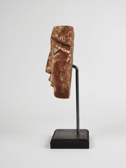 null Mask.carved wood with polychrome remains.
In the state..Late Period.
665-332...
