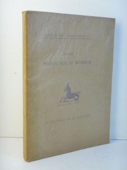 ALAIN A beautiful copy of the original edition brocaded on Vergé paper number 120,...