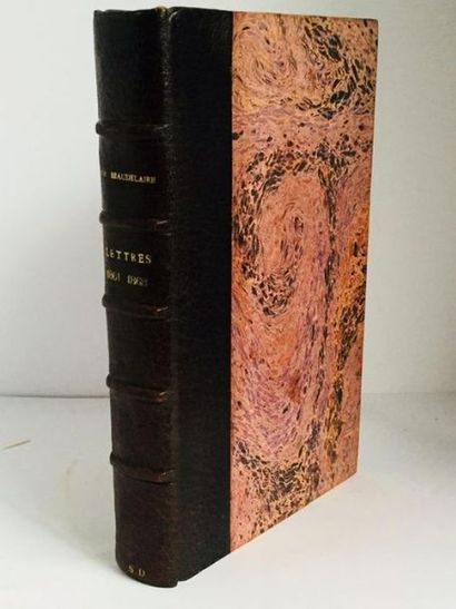 BAUDELAIRE Charles LETTERS - Original Edition of BAUDELAIRE's Letters in a fine half...