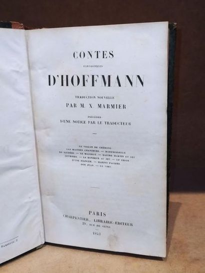 Hoffman / M.X. Marmier CONTES - Nouvelle édition de la traduction française, celle-ci...