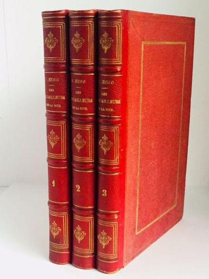 HUGO Victor Les Travailleurs de la Mer. [3 Volumes]. . Edition originale française,...