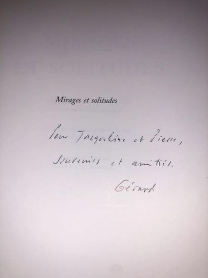 Macé Gérard Mirages et solitudes. Gérard Macé.

Ouvrage édité à paris en 2003 chez...