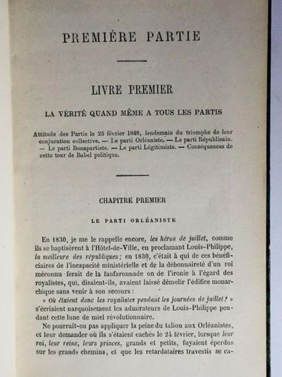 MAUDUIT, Hippolyte de Revolution Militaire du deux décembre 1851, Précédée de la...