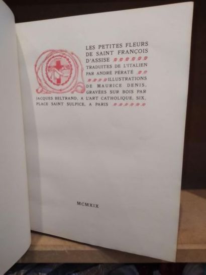Maurice Denis / Pératé André . LES PETITE FLEURS DE SAINT FRANCOIS D'ASSISE - Edition...