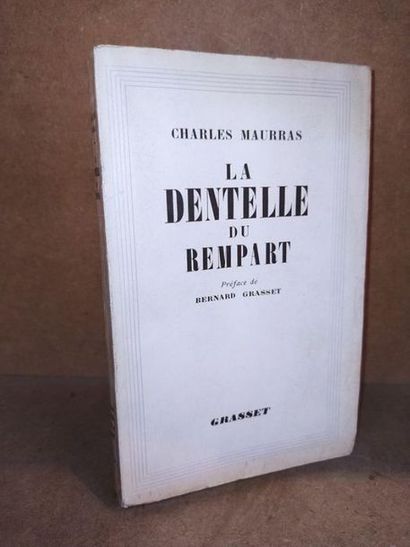 Maurras Charles / Grasset Bernard LA DENTELLE DU REMPART -  Edition originale, enrichie...