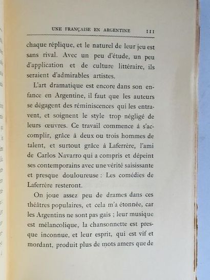 moreno marguerite 

une française en argentine.

 Paris, 1916, Georges crés & Cie...