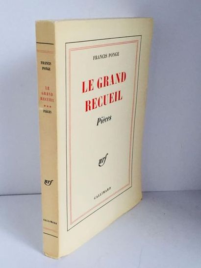 PONGE (Francis) Le Grand Recueil, NRF Gallimard, 1961

 in-8 , 213 pages complet.







...
