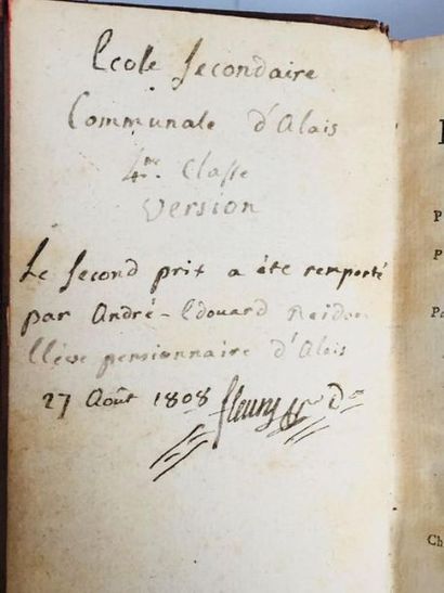 BOSSUET Jacques-Benigne Discours sur l'Histoire universelle. Avec un Ex Libris Durand...