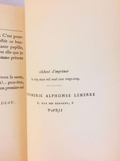 ROUSSEL Raymond L'Étoile au front. Edition originale sur papier ordinaire (après...