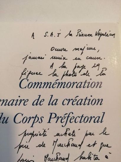 S.A.I. Commémoration du Corps Préfectoral. EXCEPTIONNELLE PROVENANCE



Long ENVOI...