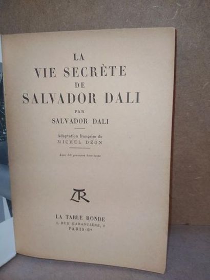DALI Salvador La vie secrète de Salvador Dali. Nouvelle édition, édité à Paris, chez...