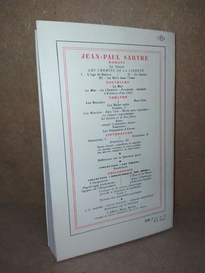Sarte Jean-Paul Les Mots. Edition originale, édité à Paris, chez Gallimard-NRF, en...