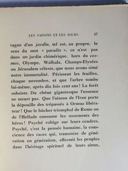 TAILHADE Laurent Les Saisons & Les Jours. Laurent TAILHADE. . 



Paris, Editions...
