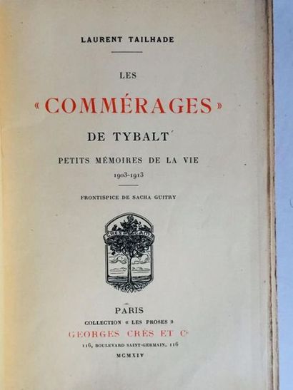 TAILHADE Laurent Les Commérages de Tybalt . Laurent Tailhade 





Exemplaire sur...