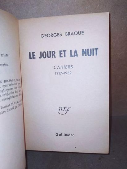 BRAQUE Georges Le Jour et La nuit: Cahiers, 1917-1952. Edition Originale, édité à...