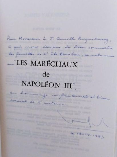 VALYNSEELE Joseph Les Maréchaux de Napoléon III: Leur famille et leur descendance....