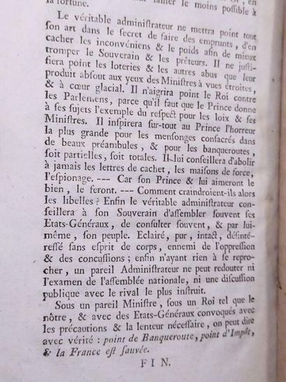 Brissot Jacques Pierre Point de banqueroute ou lettre à un créancier de l'Etat. Edition...