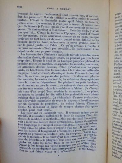 CÉLINE (Louis-Ferdinand) MORT À CRÉDIT roman 

 Paris: GALLIMARD / NRF. 1952 

 in8

...