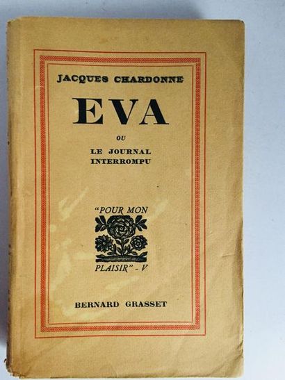 CHARDONNE (Jacques) EVA ou le journale interompu. Edition originale. Un des 2500...