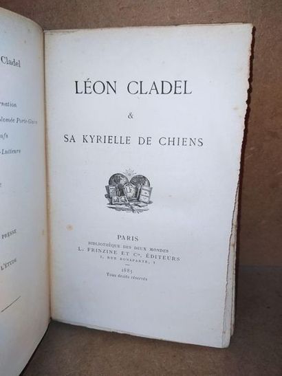 CLADEL Léon Leon Cladel and his litter of dogs. First edition, published in Paris,...