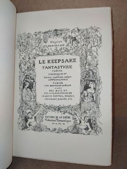 Aloysius BERTRAND Aloysius Bertrand Poésies, chronicles and essays, unpublished theatre,...