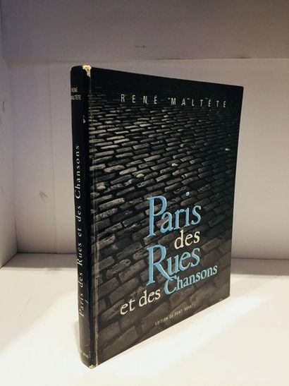 COLLECTIF Paris des rues et des chansons. Ed. orig. de ce bel ouvrage sur Paris,...