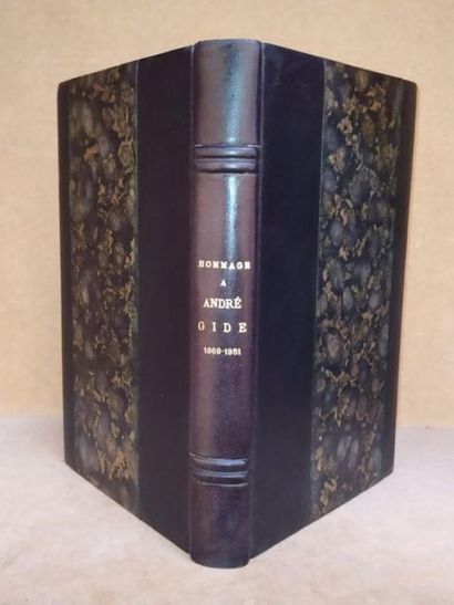COLLECTIF HOMMAGE A ANDRÉ GIDE 1869-1951. Edition originale et l'un des 1200 exemplaires...