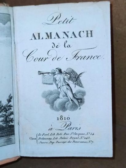 COLLECTIF Rare petit almanach pour l'année 1809 indiquant, en plus du calendrier,...