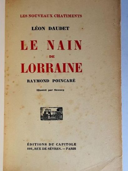 Daudet Léon / Sennep Le Nain de Lorraine . Édition originale bel exemplaire avec...