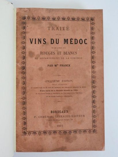 null FRANCK (W.): Traité sur les vins du Médoc et les autres rouges et blancs du...