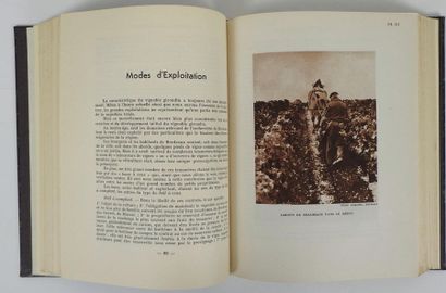 null LAFFORGUE (J.): Le vignoble girondin…Larmat, 1947. Grand in-8 demi-chagrin prune...