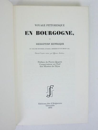 null COLLECTIF - Voyage pittoresque en Bourgogne... In-folio demi-maroquin prune...