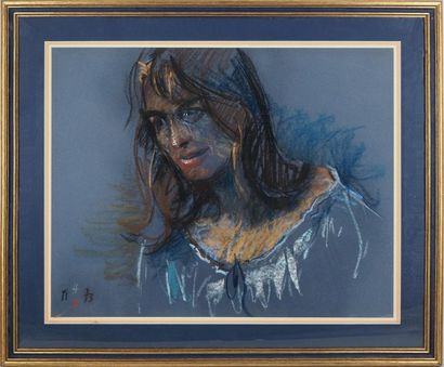JEAN HELION Jean HELION

Portrait de femme, 1973



Pastel sur papier bleuté

Signé...