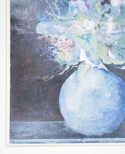 Lily Masson Lily MASSON

Vase et bouquet bleu, 1986



Tempéra originale

Signée...