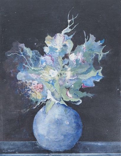 Lily Masson Lily MASSON

Vase et bouquet bleu, 1986



Tempéra originale

Signée...