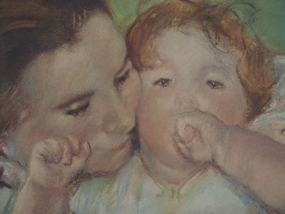 Mary CASSATT Mary Cassat (after)

Maternal Tenderness: Mother and Child



Lithograph...