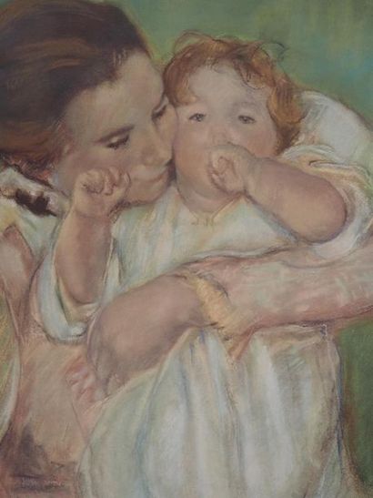 Mary CASSATT Mary Cassatt (d'après)

Tendresse maternelle : Mère et enfant



Lithographie...