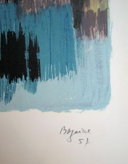 Jean BAZAINE Jean BAZAINE

Composition 1957



Lithographie originale en couleurs...