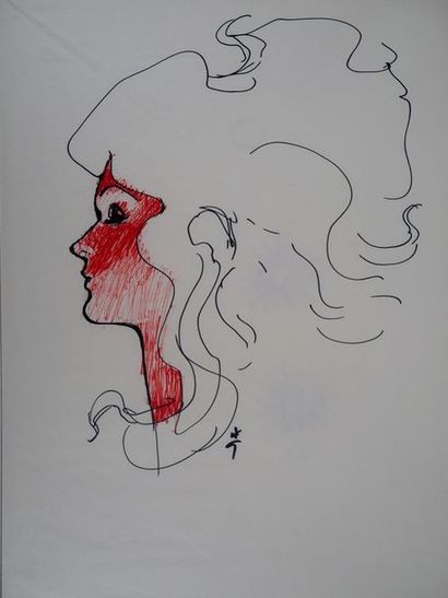 René GRUAU René GRUAU

Face of a Woman



Original drawing with felt pen

Signed...