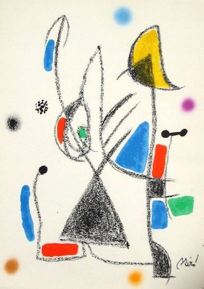 Joan Miro Joan Miró

Maravillas con variaciones acrosticas, 1975



Lithographie...